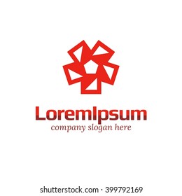 Vector of sign polyhedron / geometrical shape. Business icon for the company. Logo for Business / Packaging. Other companies. Vector illustration.
