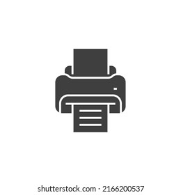 Vector sign of the printer symbol is isolated on a white background. printer icon color editable.