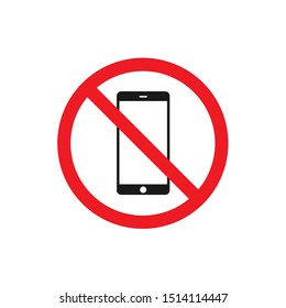 Silent Mode Handphone Icon Sign Warning Stock Vector (Royalty Free ...