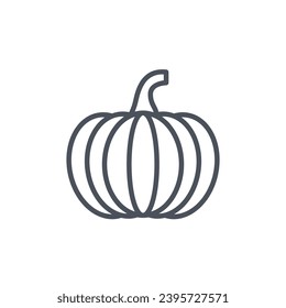 Vector sign of the pumpkin symbol isolated on a white background. icon color editable.