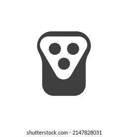 Vector sign of the razor symbol is isolated on a white background. razor icon color editable.