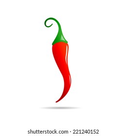 Vector sign red chili