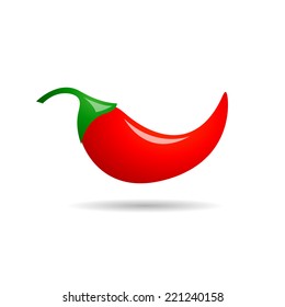 Vector sign red chili