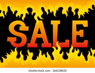 Vector sign. Sale.