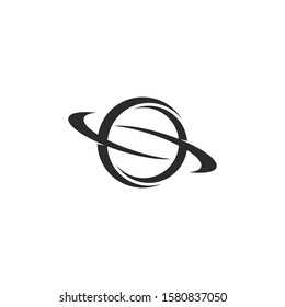 vector sign of saturn planet icon illustration design 