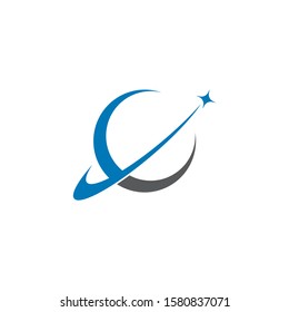 vector sign of saturn planet icon illustration design 