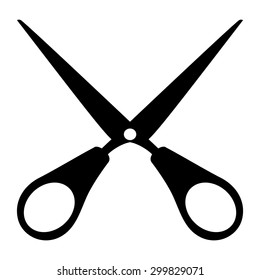 Vector sign. Scissors.