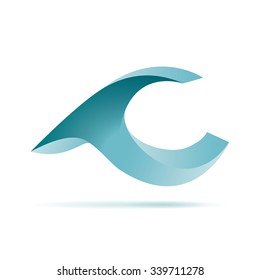 Vector sign sea and waves