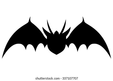 Vector sign. Shield and wings.