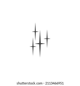 El símbolo vectorial del brillo se aísla en un fondo blanco. color del icono de brillo modificable.