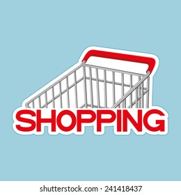Vector sign. Shopping.