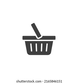 Vector sign of the Shopping Basket symbol is isolated on a white background. Shopping Basket icon color editable.