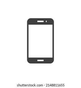 Vector sign of the Smartphone symbol is isolated on a white background. Smartphone icon color editable.