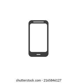 Vector sign of the Smartphone symbol is isolated on a white background. Smartphone icon color editable.
