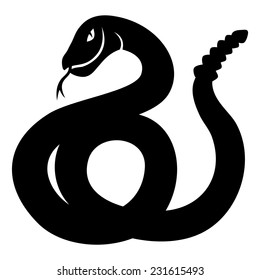 Vector sign. Snake.