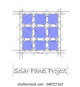 Vector sign solar panel project