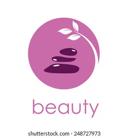 Vector sign spa, yoga and relax