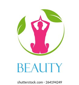 Vector sign spa, yoga and relax