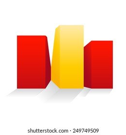 vector sign Spanish construction, boxes and buildings