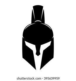 Vector sign. Spartan helmet.