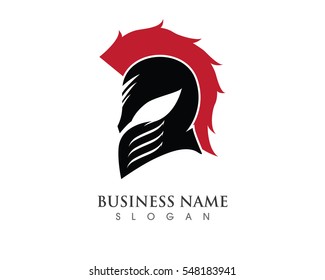 Vector sign. Spartan helmet.
