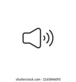 Vector sign of the speaker symbol is isolated on a white background. speaker icon color editable.