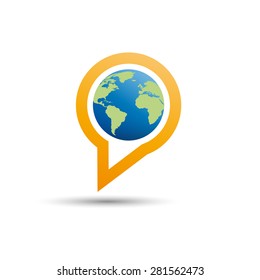 Vector sign speaking world
