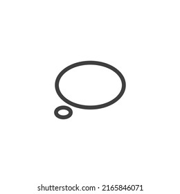 Vector sign of the speech bubbles symbol is isolated on a white background. speech bubbles icon color editable.