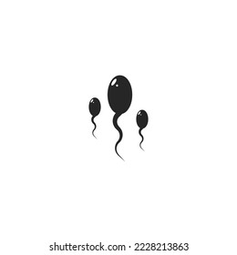 Vector sign of sperm symbol is isolated on a white background. vector illustration icon color editable.