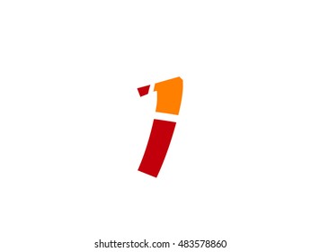 Vector sign spherical number 1
