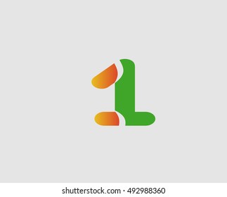 Vector sign spherical number 1
