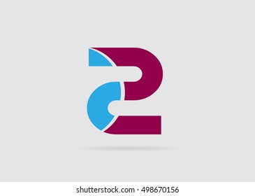 Vector sign spherical number 2

