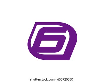 Vector sign spherical number 6 logo
