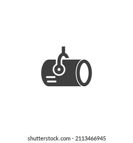 Vector sign of the spotlight symbol is isolated on a white background. spotlight icon color editable.
