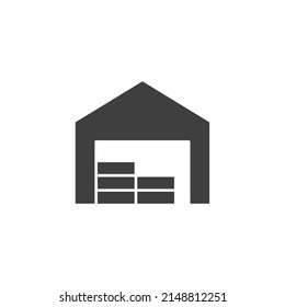 Vector sign of the Storage symbol is isolated on a white background. Storage icon color editable.
