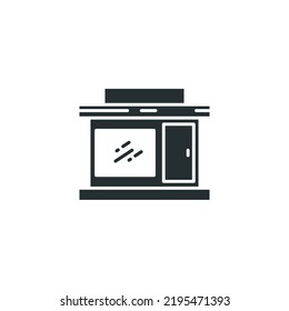 Vector sign of Store symbol is isolated on a white background. Store icon color editable.