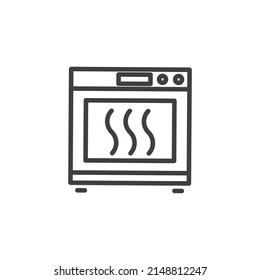 Vector sign of the Stove oven symbol is isolated on a white background. Stove oven icon color editable.