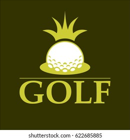 Vector sign symbol of golf.