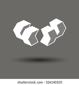 vector sign symbol illustration gray brackets punctuation marks arc question