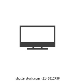 Vector sign of the Television symbol is isolated on a white background. Television icon color editable.