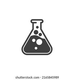 Vector sign of the Test tube symbol is isolated on a white background. Test tube icon color editable.