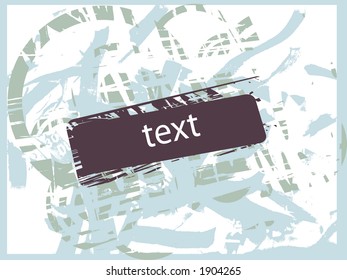 Vector sign for text purposes. Grunge effect.