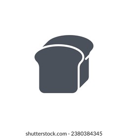 Vector sign of the toast bread symbol isolated on a white background. icon color editable.