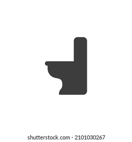 Vector sign of the toilet symbol is isolated on a white background. toilet icon color editable.