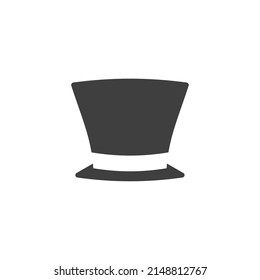 Vector sign of the top hat symbol is isolated on a white background. top hat icon color editable.