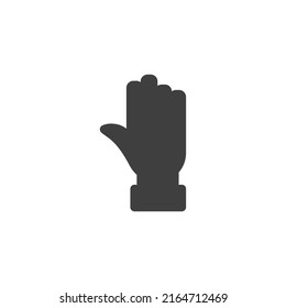 El signo vectorial del símbolo táctil está aislado en un fondo blanco. color de icono táctil modificable.