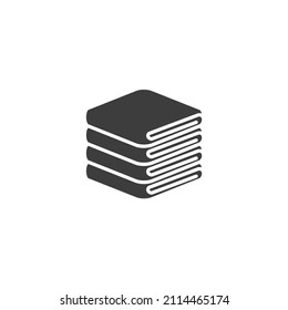 Vector sign of the towel symbol is isolated on a white background. towel icon color editable.