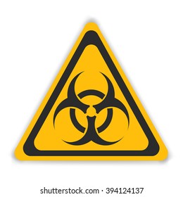 Vector Sign Toxic Isolated. Symbol Warning Toxic. Radiation Nuclear Sign.