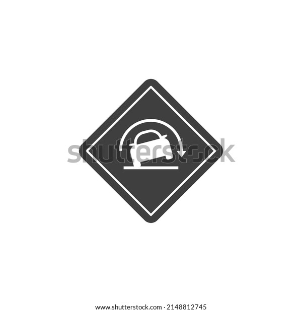 Vector sign of the\
traffic signs symbol is isolated on a white background. traffic\
signs icon color\
editable.
