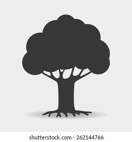 Vector sign. Tree.